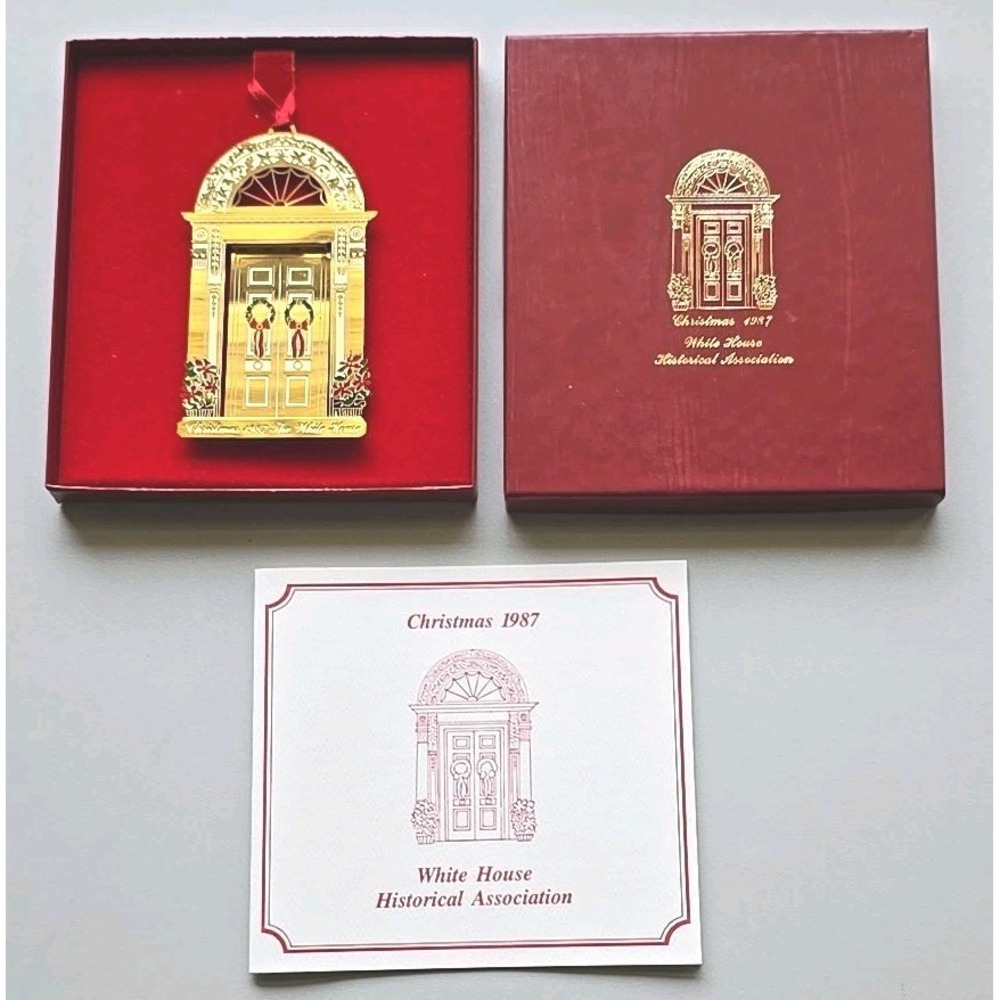 1987 The White House Historical Association Christmas Ornament NEW U183